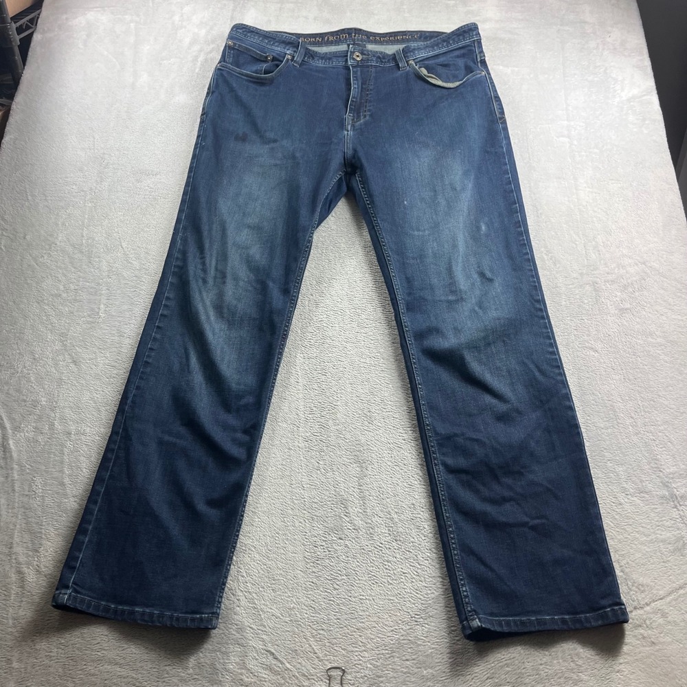 Prana Bridger Slim Fit Jeans Mens 40x32 Dark‎ Wash Blue Denim Pants